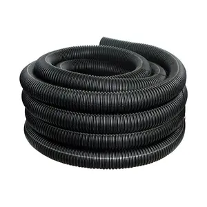 ADVANCED DRAINAGE SYSTEMS 06510100 Corrugated Drainage Tubing 6" D X 100 ft. L Polyethylene Black