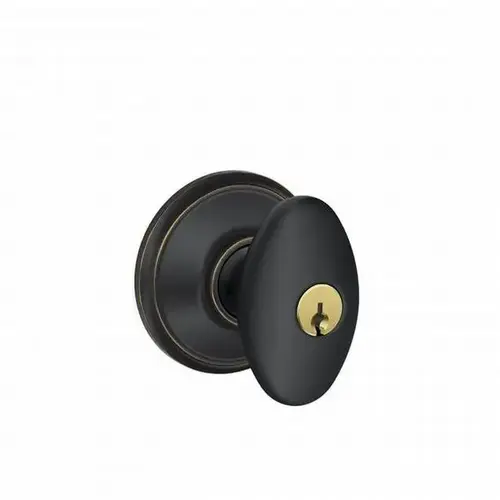 F51A Siena Keyed Entry Knob Lock, Aged Bronze F51A Siena Keyed Entry Knob Lock, Aged Bronze