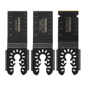 Robert Bosch Tool Corp MM488BU-XCP2 Dremel Multi-Max Universal Oscillating Tool Flush Cut Blade Variety Pack for Wood, Metal, Tile and Cement - pack of 2