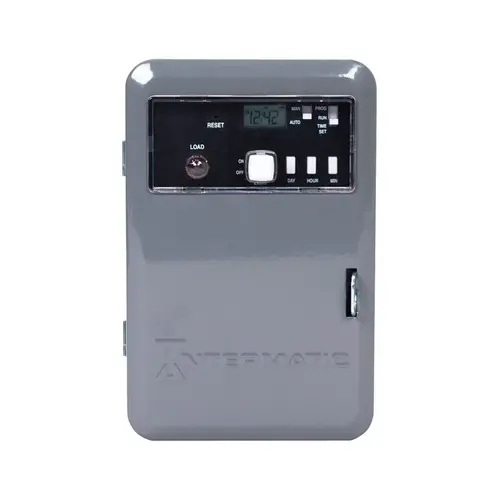 Electronic Time Switch Indoor 240 V Gray Gray