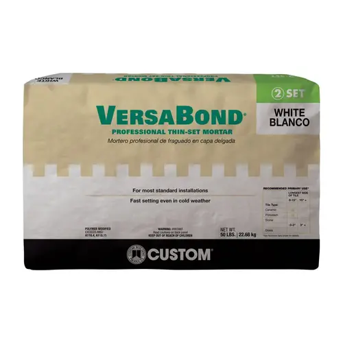 Versabond CUSTOM BUILDING PRODUCTS, INC. MTSW50 VersaBond Flex Series Thin-Set ...