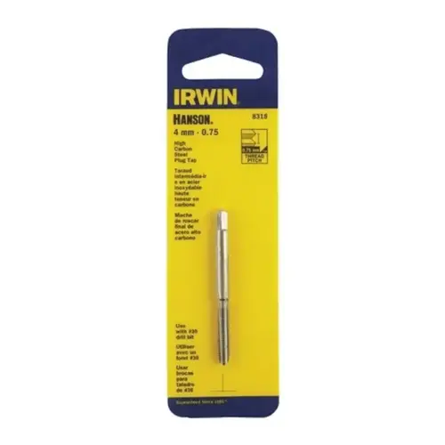 Plug Tap Hanson High Carbon Steel Metric 4 - 0.75 mm