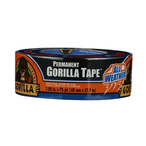 1.88 In. x 25 Yd. All Weather Repair Tape, Black