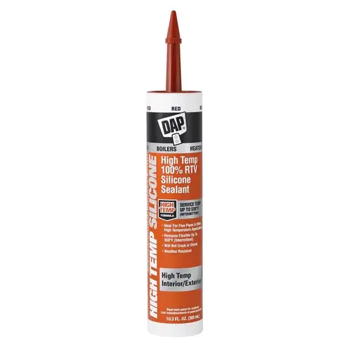 HIGH TEMP Silicone Sealant Red Paste 10.3 fl oz Cartridge HIGH TEMP Silicone Sealant Red Paste 10.3 fl oz Cartridge