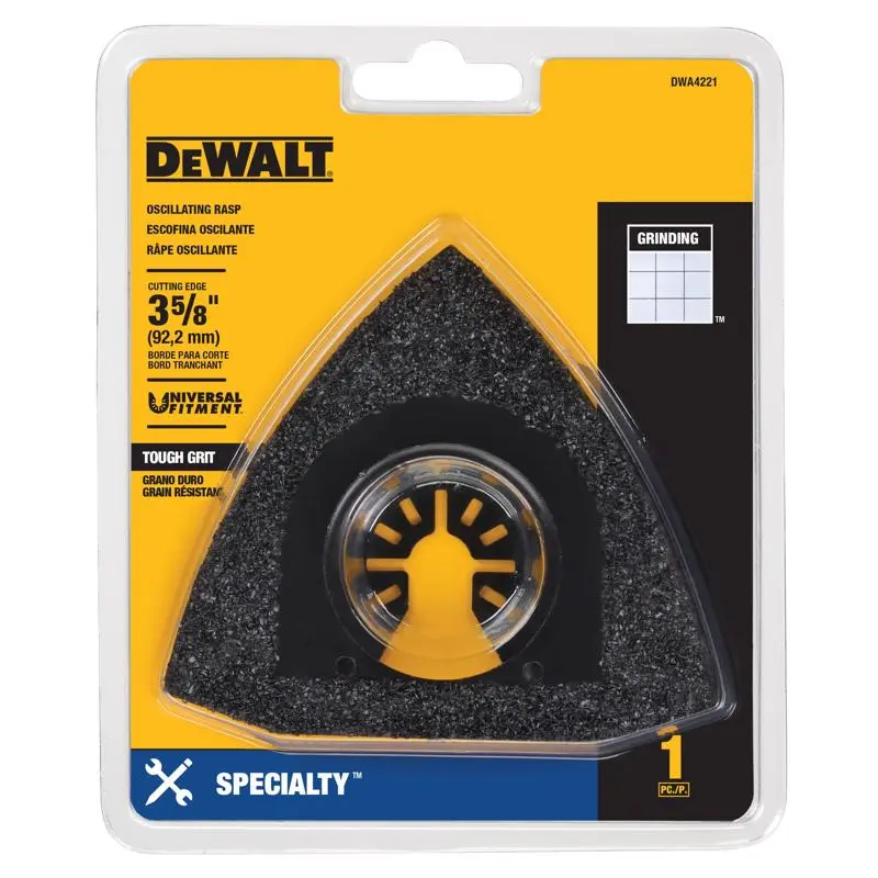 DEWALT Oscillating Rasp Universal Fitment Carbide Black DWA4221