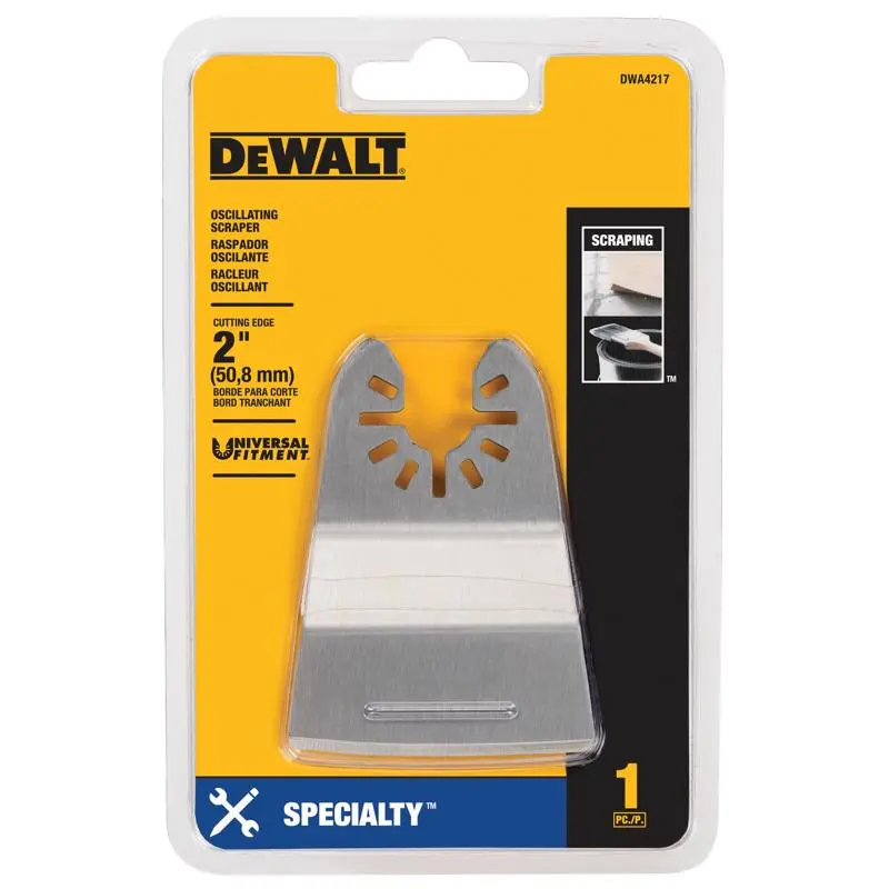 DEWALT 1-1/4 Steel Oscillating Tool Blade Rigid Scraper 1-Pack DWA4217 DEWALT 1-1/4 Steel Oscillating Tool Blade Rigid Scraper 1-Pack DWA4217