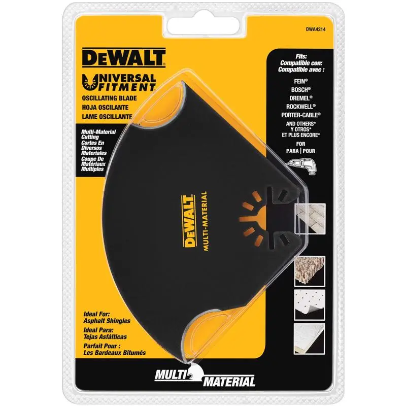 DEWALT Oscillating Blade Bi-Metal Multi-Material Black DWA4214 DEWALT Oscillating Blade Bi-Metal Multi-Material Black DWA4214