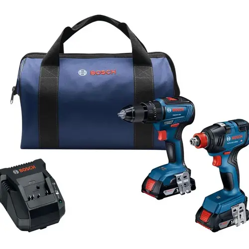 18V 2 Tool Combo Kit, Brushless Hammer Drill + Impact Driver, (2) Batteries 18V 2 Tool Combo Kit, Brushless Hammer Drill + Impact Driver, (2) Batteries