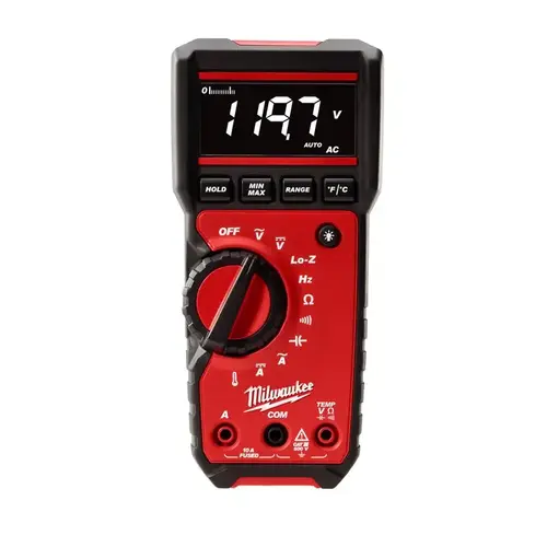 CAT III, Auto Ranging Digital & True RMS Multimeter: 600 VAC/VDC