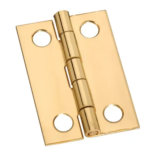 Narrow Hinge 1-1/2" L Solid Brass Solid Brass Pair Narrow Hinge 1-1/2" L Solid Brass Solid Brass Pair
