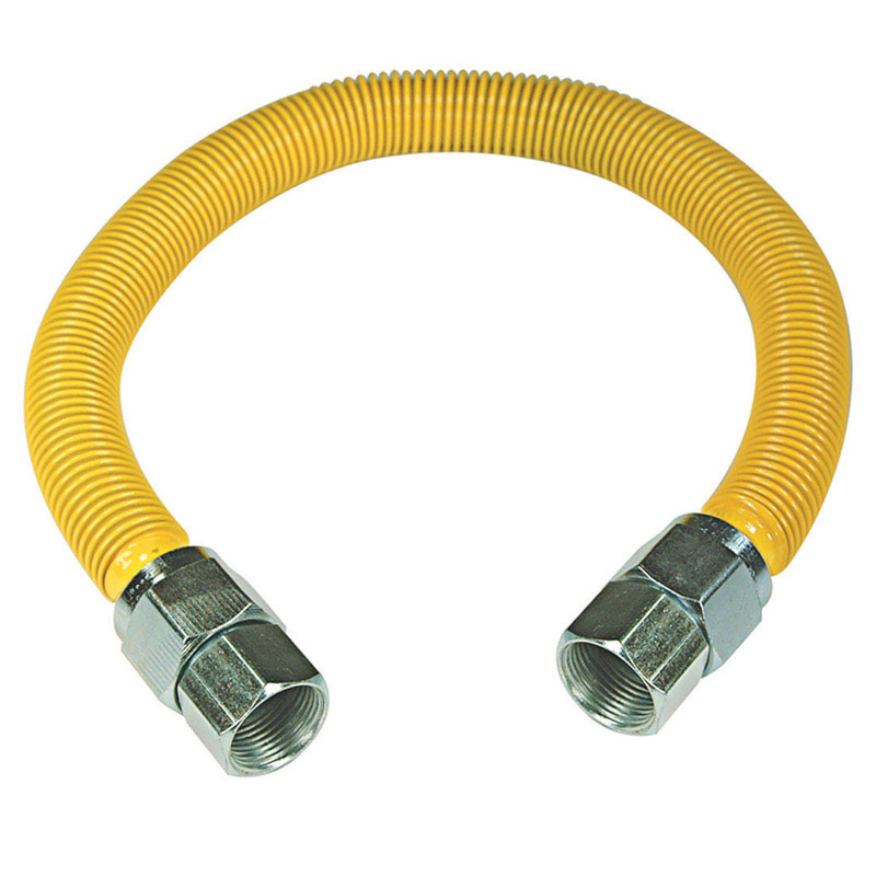 BRASS CRAFT SERVICE PARTS S126648 Mobile Home Flexible Gas Connector, 3/4-FIP x 3/4-IFIP x 48-In.