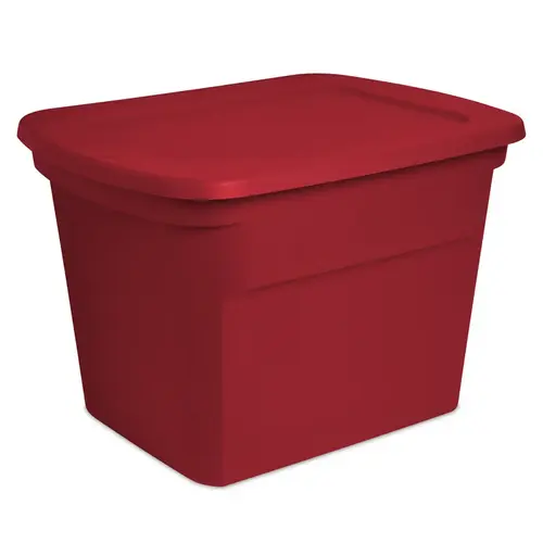 Storage Container, Red,, 18-Gallons - pack of 8 Storage Container, Red,, 18-Gallons - pack of 8