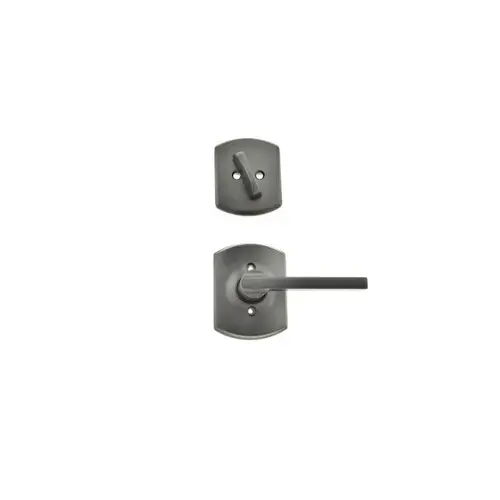 Latitude Lever with Greenwich Rose Interior Active Trim with 12326 Latch and 10269 Strikes Matte Black Finish Latitude Lever with Greenwich Rose Interior Active Trim with 12326 Latch and 10269 Strikes Matte Black Finish