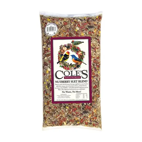 Wild Bird Food Nutberry Suet Blend Assorted Species Sunflower Meats 10 lb Wild Bird Food Nutberry Suet Blend Assorted Species Sunflower Meats 10 lb