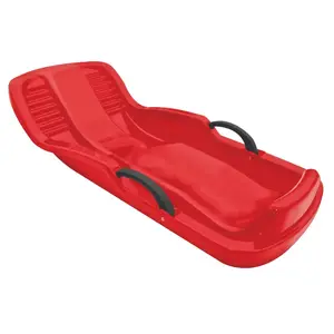 Paricon 660 Toboggan Sled, Winter Heat, 4-Years Old and Up Capacity, Plastic, Black/Red