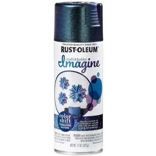 Imagine Craft & Hobby Spray Paint, Turquoise Waters, 11 oz, Aerosol Can Imagine Craft & Hobby Spray Paint, Turquoise Waters, 11 oz, Aerosol Can