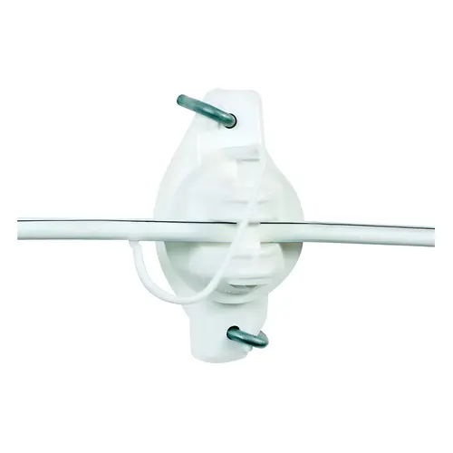 Electric Fence Insulator, Pinlock, White - pack of 25 Electric Fence Insulator, Pinlock, White - pack of 25