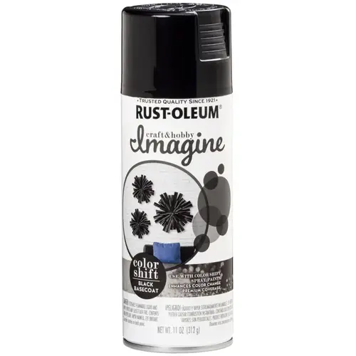 Imagine Craft & Hobby Spray Paint, Black, 11 oz, Aerosol Can Imagine Craft & Hobby Spray Paint, Black, 11 oz, Aerosol Can