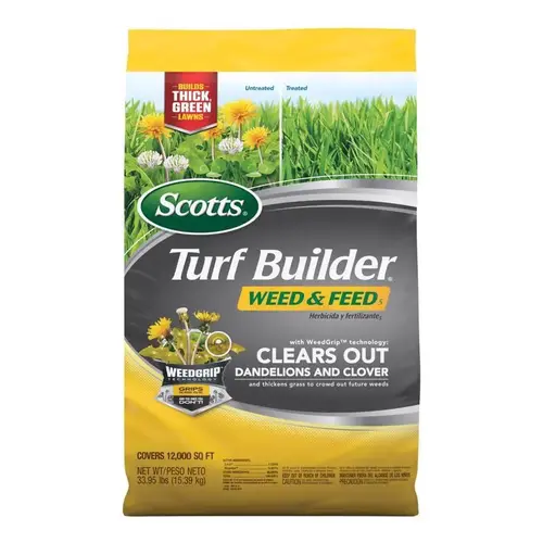 Lawn Fertilizer Turf Builder Weed & Feed For Multiple Grass Types 12000 sq ft Lawn Fertilizer Turf Builder Weed & Feed For Multiple Grass Types 12000 sq ft