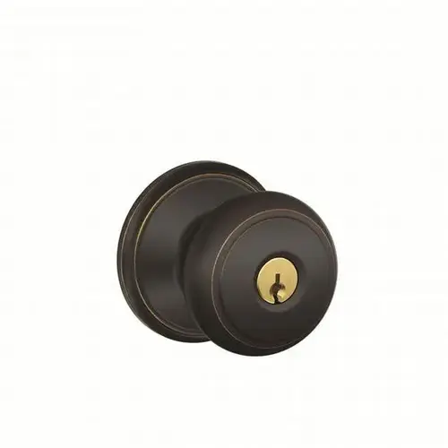 Andover Knob Storeroom Lock C Keyway with 16211 Latch and 10063 Strike Aged Bronze Finish Andover Knob Storeroom Lock C Keyway with 16211 Latch and 10063 Strike Aged Bronze Finish