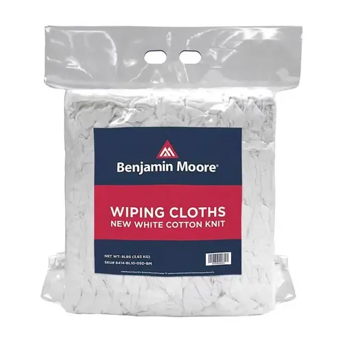 Wiping Cloth Cotton Knit 8 lb White Wiping Cloth Cotton Knit 8 lb White