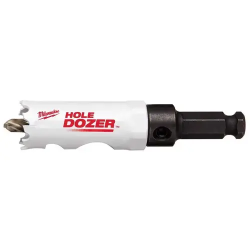 Hole Saw with Arbor and Pilot Bit Hole Dozer 7/8" Bi-Metal Hole Saw with Arbor and Pilot Bit Hole Dozer 7/8" Bi-Metal