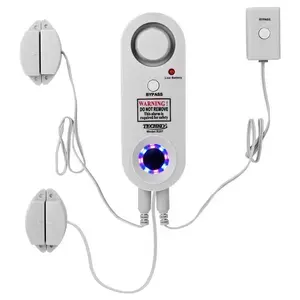 TECHKO MAID INC S287 Security Alarm Battery Powered/Plug-In Indoor and Outdoor White White