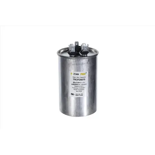 Round Run Capacitor 50+7.5 MFD 440 V Round Run Capacitor 50+7.5 MFD 440 V