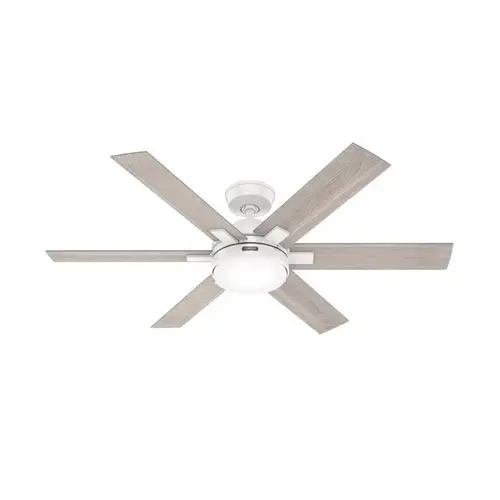 Hunter Fan 52" Georgetown Hunter Fanexpress Ceiling Fan With Led, Fresh White Hunter Fan 52" Georgetown Hunter Fanexpress Ceiling Fan With Led, Fresh White