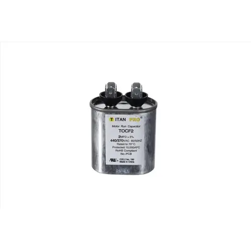 Oval Run Capacitor 2 MFD 440 V Oval Run Capacitor 2 MFD 440 V