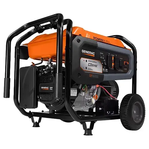 GP Series -0 Portable Generator, 120/240 V, 10,000 W Output, Gasoline, 7.9 gal Tank Black/Orange