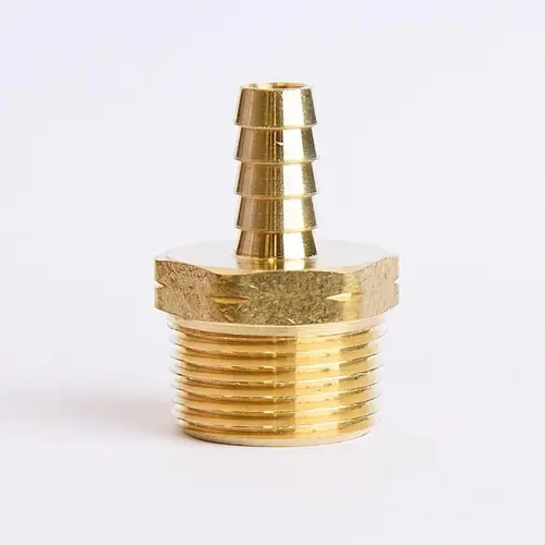 Adapter Brass 3/8" D X 3/4" D Yellow - pack of 5 Adapter Brass 3/8" D X 3/4" D Yellow - pack of 5