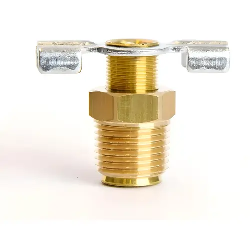 Drain Cock with External Seat 3/8" MPT Brass - pack of 5 Drain Cock with External Seat 3/8" MPT Brass - pack of 5