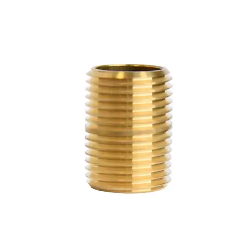Close Nipple 1/2" MPT Brass Close Nipple 1/2" MPT Brass
