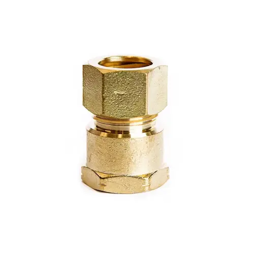 Coupling 5/8" Compression X 1/2" D FPT Brass - pack of 5 Coupling 5/8" Compression X 1/2" D FPT Brass - pack of 5