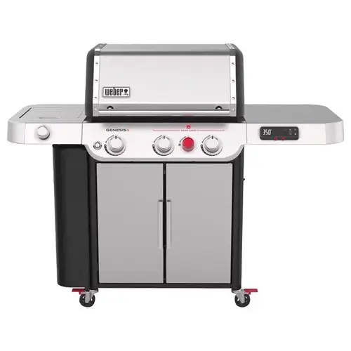 GENESIS SX-335 Series Smart Gas Grill, 39,000 Btu, Liquid Propane, 3-Burner, Smoker Included: No Stainless Steel GENESIS SX-335 Series Smart Gas Grill, 39,000 Btu, Liquid Propane, 3-Burner, Smoker Included: No Stainless Steel