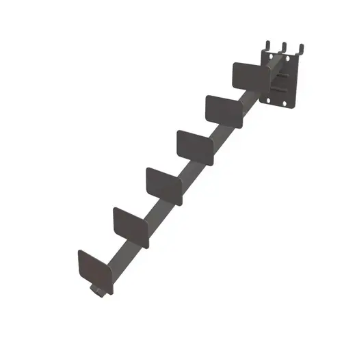 Pegboard Display 9" H X 2" W X 12" D Black Metal Accent Rug Hook Powder Coated Pegboard Display 9" H X 2" W X 12" D Black Metal Accent Rug Hook Powder Coated