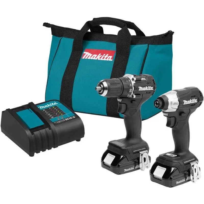 Makita LXT Sub-Compact Brushless Combo Kit Battery Included 1.5 Ah 18 V Lithium-Ion Black CX203SYB Makita LXT Sub-Compact Brushless Combo Kit Battery Included 1.5 Ah 18 V Lithium-Ion Black CX203SYB
