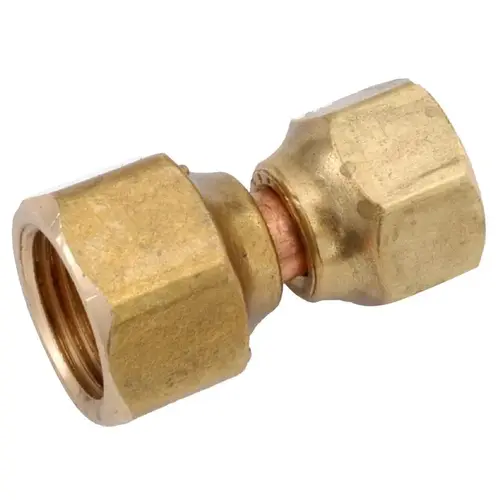 Swivel Flare Connector 1/2" Female Flare in. X 3/8" D Female Flare Brass