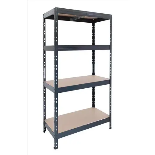 Shelving Unit Garage Series 71" H X 35.7" W X 18" D Metal Dark Grey