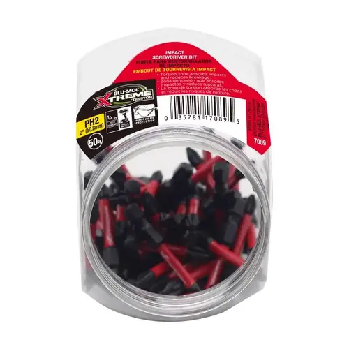 Screwdriver Bit Phillips 2" L S2 Tool Steel Screwdriver Bit Phillips 2" L S2 Tool Steel