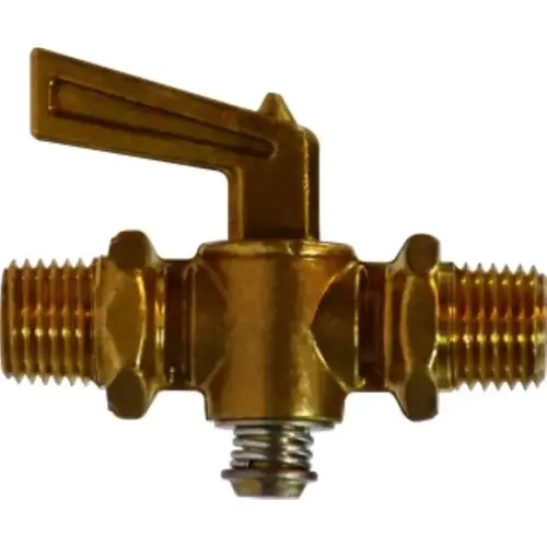 Pipe Valve 1/8" MIP in. X 1/8" MIP Brass Pipe Valve 1/8" MIP in. X 1/8" MIP Brass