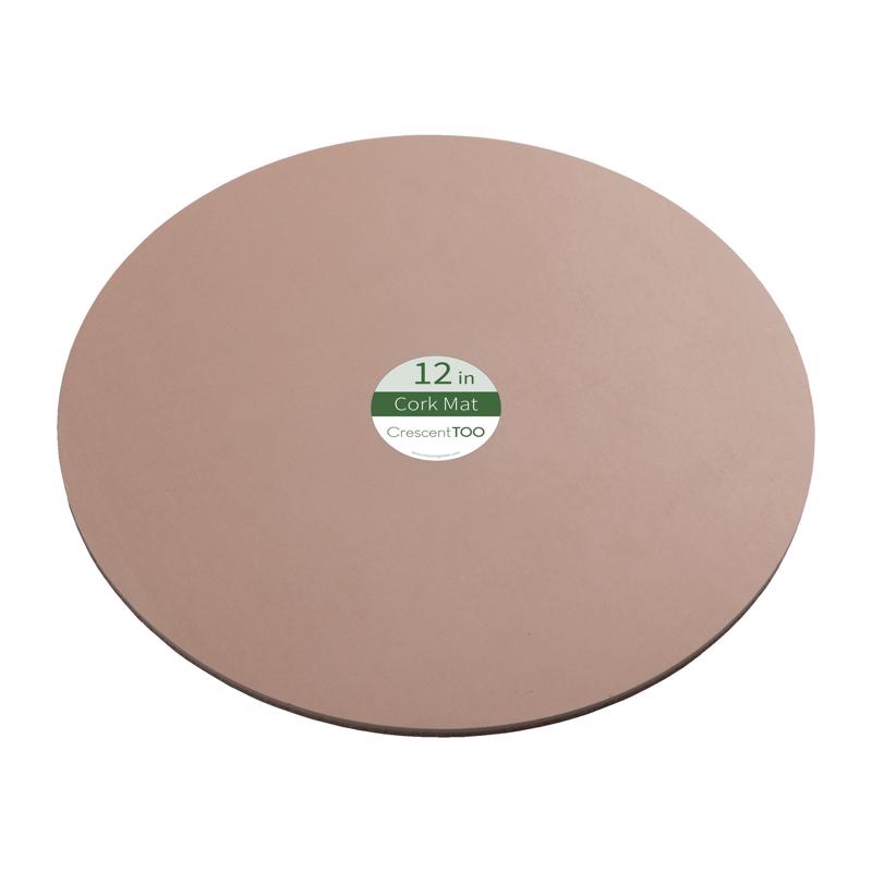 Crescent BC120S00C Planter Mat 12" D Cork Natural Natural