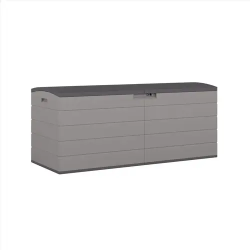 Deck Box 59" W X 23" D Gray Plastic 120 gal Gray Deck Box 59" W X 23" D Gray Plastic 120 gal Gray