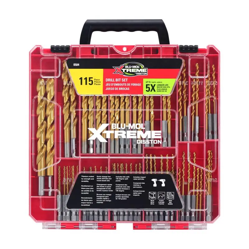Blu-Mol Drill Bit Set Xtreme Titanium E0100504 Blu-Mol Drill Bit Set Xtreme Titanium E0100504