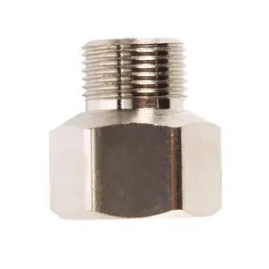 ATC 4503801AH Faucet Adapter 1/2" Female Compression Swivel 3/8" D Male Compression Chrome