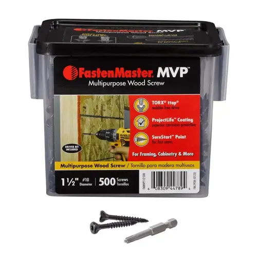 Wood Screws MVP 1-1/2" L Torx Ttap Self-Tapping