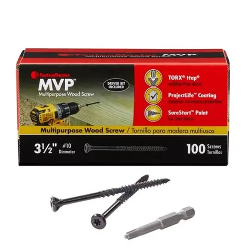 Wood Screws MVP 3-1/2" L Torx Ttap Self-Tapping