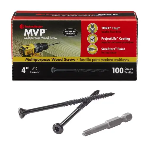 Wood Screws MVP 4" L Torx Ttap Self-Tapping