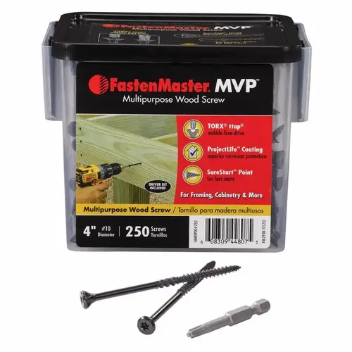 Wood Screws MVP 4" L Torx Ttap Self-Tapping Wood Screws MVP 4" L Torx Ttap Self-Tapping